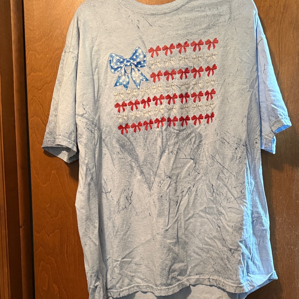 Comfort Colors Gray T-Shirt with Red Accents